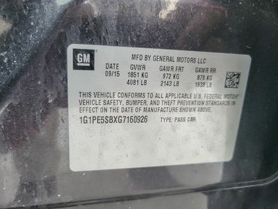 2016 Chevrolet Cruze Limited 1LT