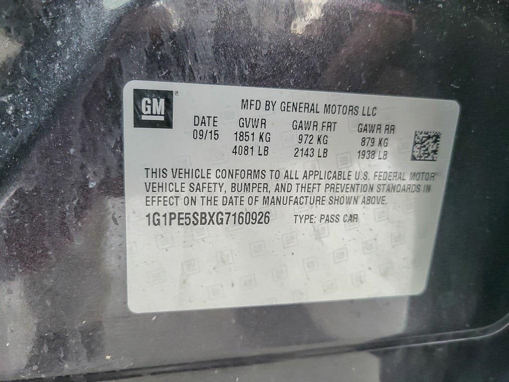 2016 Chevrolet Cruze Limited 1LT