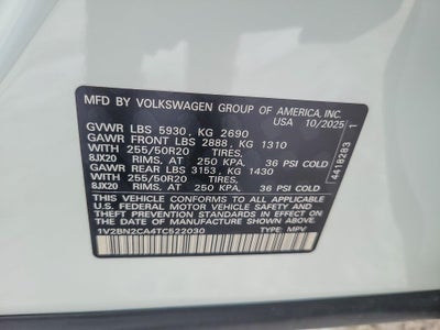 2026 Volkswagen Atlas 2.0T SEL