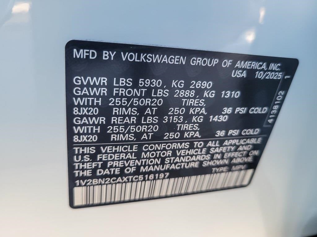 2026 Volkswagen Atlas 2.0T SEL