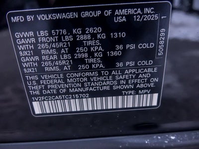 2026 Volkswagen Atlas Cross Sport 2.0T SEL Premium R-Line