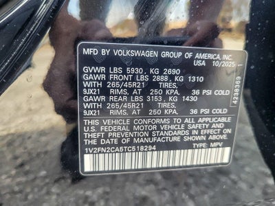 2026 Volkswagen Atlas 2.0T SEL Premium R-Line