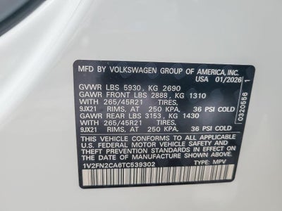 2026 Volkswagen Atlas 2.0T SEL Premium R-Line