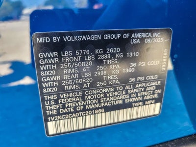 2026 Volkswagen Atlas Cross Sport 2.0T SE w/Technology