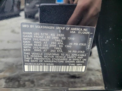 2026 Volkswagen Atlas Cross Sport 2.0T SE w/Technology