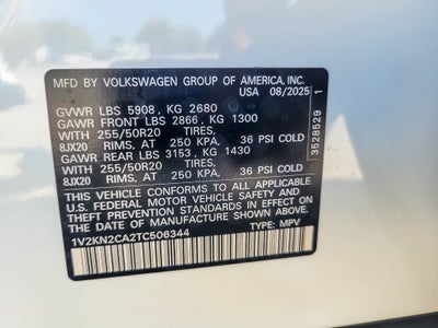 2026 Volkswagen Atlas 2.0T SE w/Technology