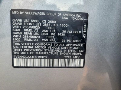 2026 Volkswagen Atlas 2.0T SE w/Technology