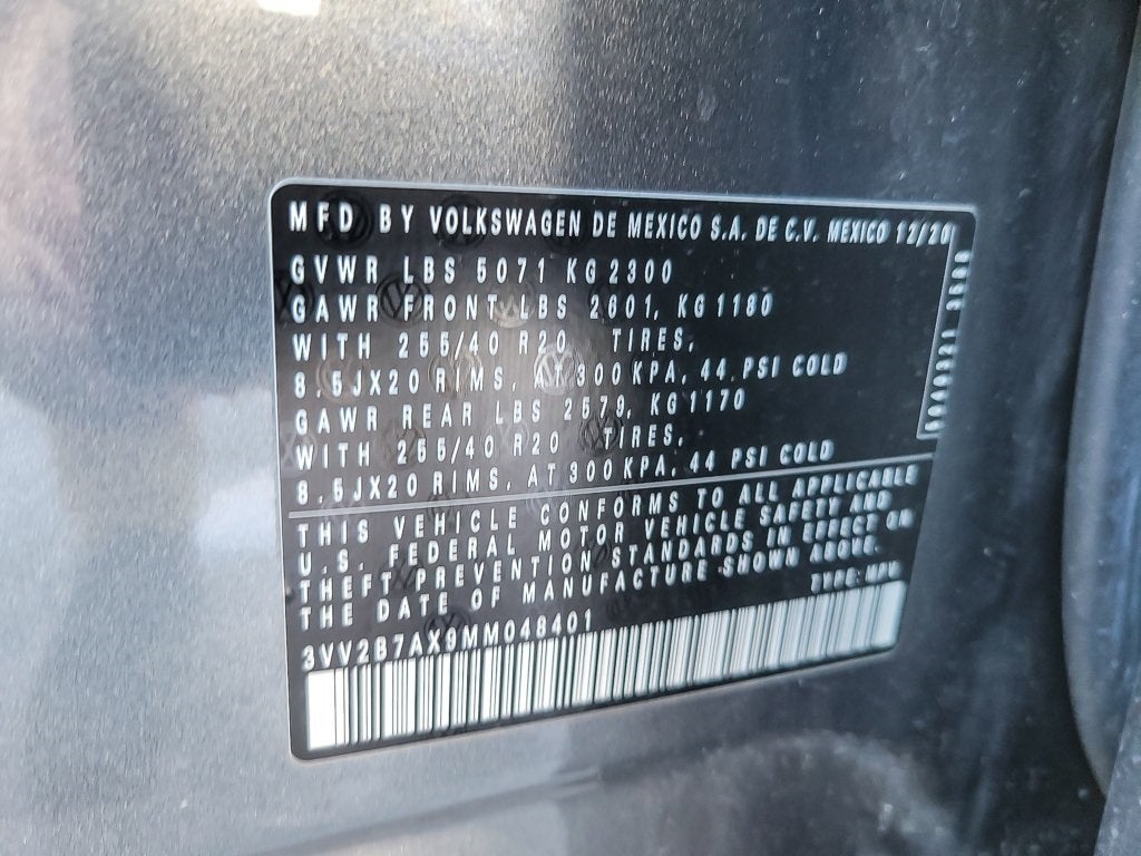 2021 Volkswagen Tiguan 2.0T SE R-Line Black