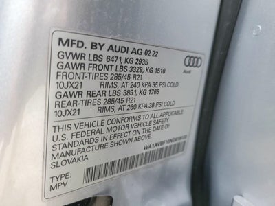 2022 Audi Q8 55 Premium quattro