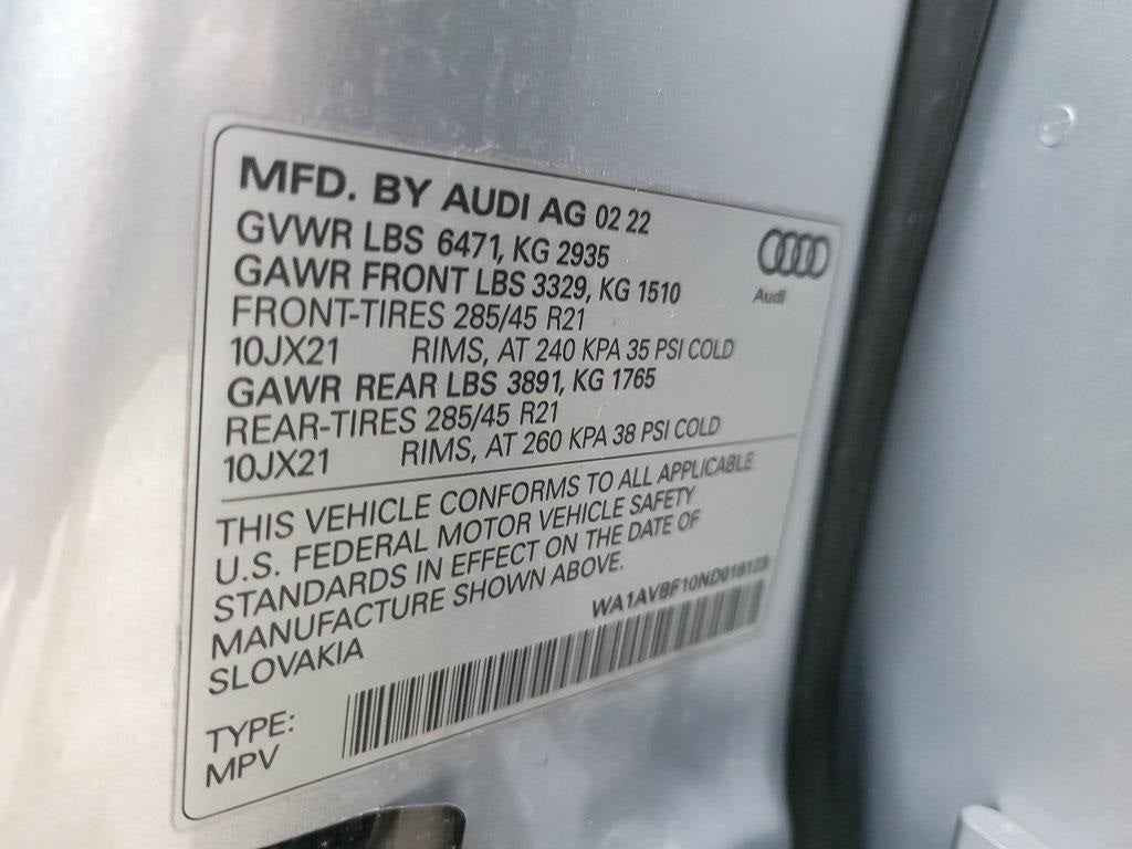 2022 Audi Q8 55 Premium quattro