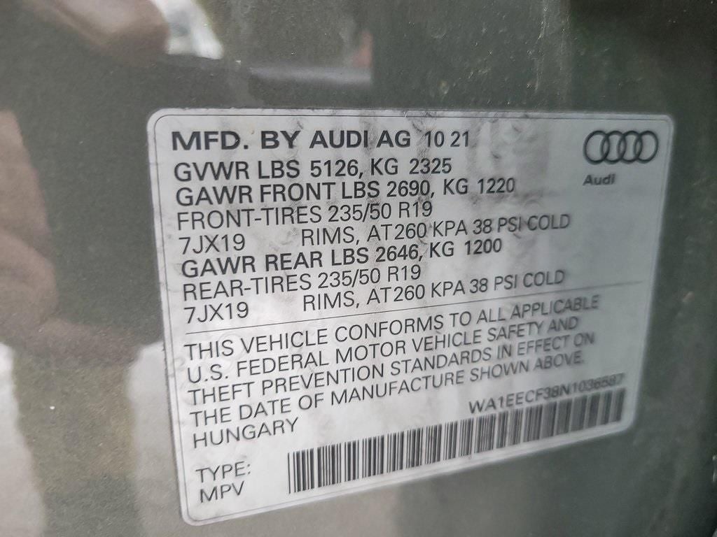 2022 Audi Q3 Premium Plus S Line quattro