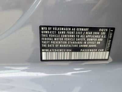 2025 Volkswagen Golf GTI 2.0T S