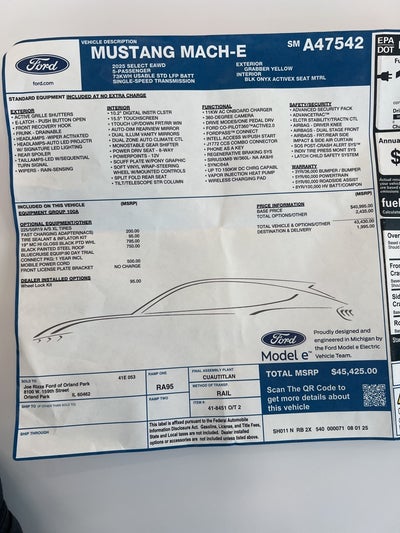 2025 Ford Mustang Mach-E Select AWD