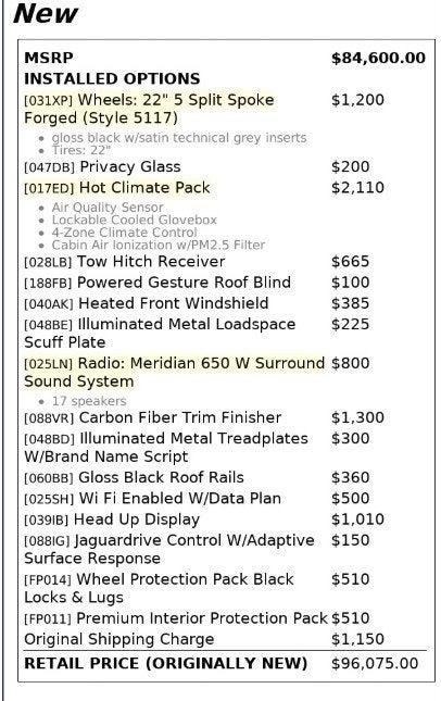 2021 Jaguar F-PACE SVR